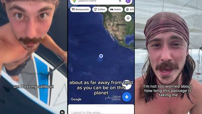 This Man Is Solo Sailing The Pacific Ocean And I’m Seasick Just Watching