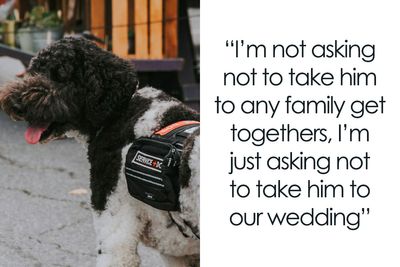 Woman Thinks Her Service Dog Takes Priority Over Bride, Groom Gives Her A Reality Check