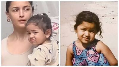 Raha Kapoor's adorable frown compared to Alia Bhatt's 'resting face'; fans say 'she got that from mama'