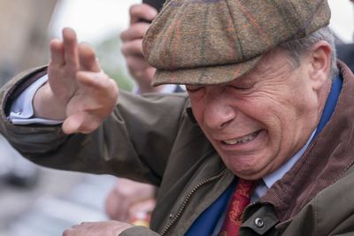 Man who threw objects at Nigel Farage on open-top campaign bus pleads guilty