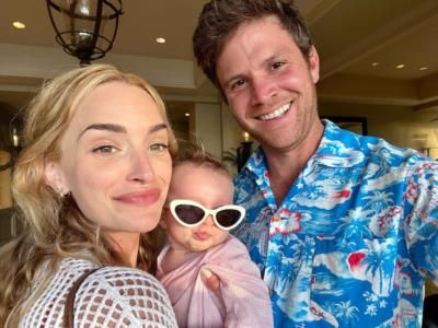 Brianne Howey And Family: Stylish Family Photo