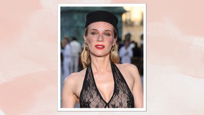 The unconventional highlighter placement behind Diane Kruger's lit-from-within glow