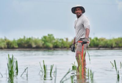 No shield required: 'Captain America' star Anthony Mackie's own super power is swimming with sharks