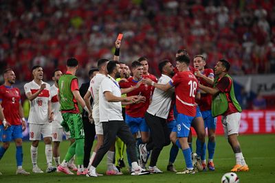WATCH: Czech Republic shown another red card in end-of-game brawl v Turkey