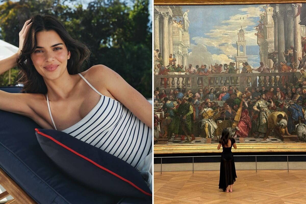 Kendall Jenner Strolling Barefoot Through The Louvre…