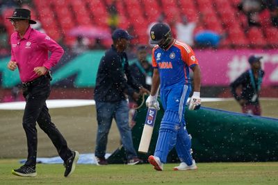 England hampered by rain after taking two early India wickets