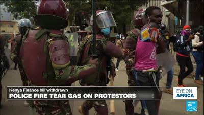 Kenyan police fire tear gas at protesters after finance bill withdrawn