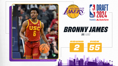 It’s official: The Lakers have taken Bronny James with the No. 55 pick