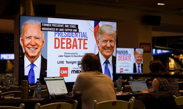 Biden struggles to land lines as Trump lies in first presidential debate