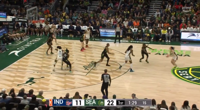 Caitlin Clark knocked down an unbelievable 3-pointer from the Storm midcourt logo with ease