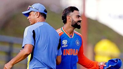 'Big one coming up...': Rohit Sharma, Rahul Dravid back Virat Kohli for scoring runs in T20 World Cup final against South Africa