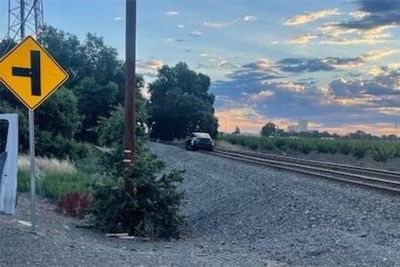 Tesla autopilot appears to veer electric vehicle onto train track it mistook for road