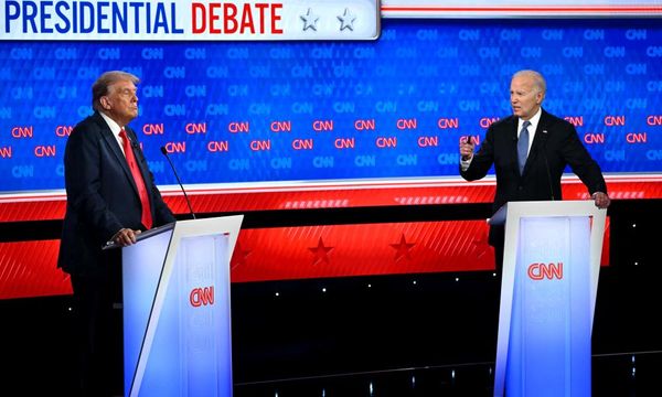 First Thing: Biden struggles and Trump lies in first debate