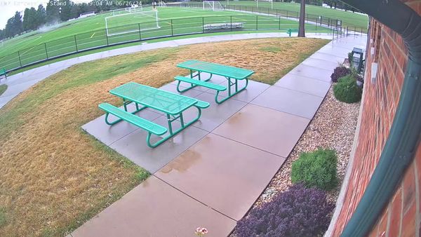 Giant sinkhole swallows middle of Illinois football field