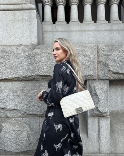 Adelaide Botty Van Den Bruele's Chic Black And White Look