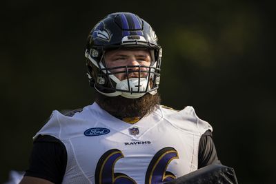 Ravens OL coach Joe D’Alessandris discusses Ben Clevleand’s improvement