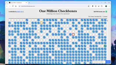 This One Million Checkbox game is sparking an internet war – and it's taken hours of our life we'll never get back