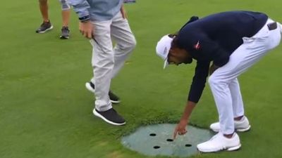 Watch Bizarre Scene As Akshay Bhatia Loses Ball In Drain At Rocket Mortgage Classic