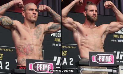 UFC 303 weigh-ins video: Alex Pereira, Jiri Prochazka make weight for short-notice title rematch