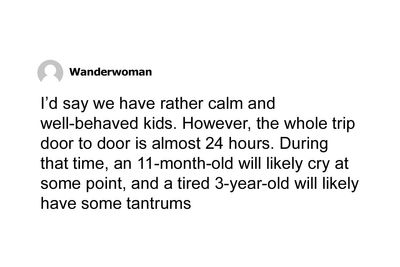 Hey Pandas, AITA For Bringing Kids On A Long Flight To Make My Mother’s Dream Trip A Reality?