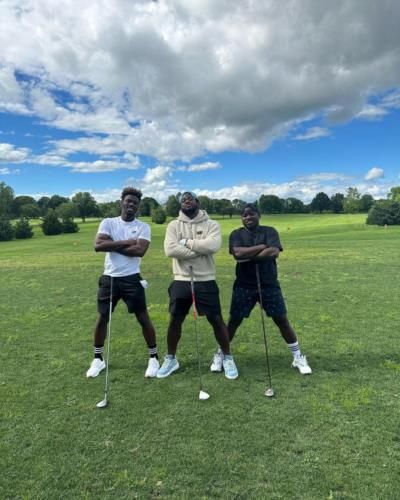 Odúbel Herrera Unwinding On The Golf Course With Friends