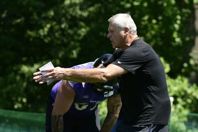 Ravens OL coach Joe D’Alessandris speaks on the importance of positional versatility