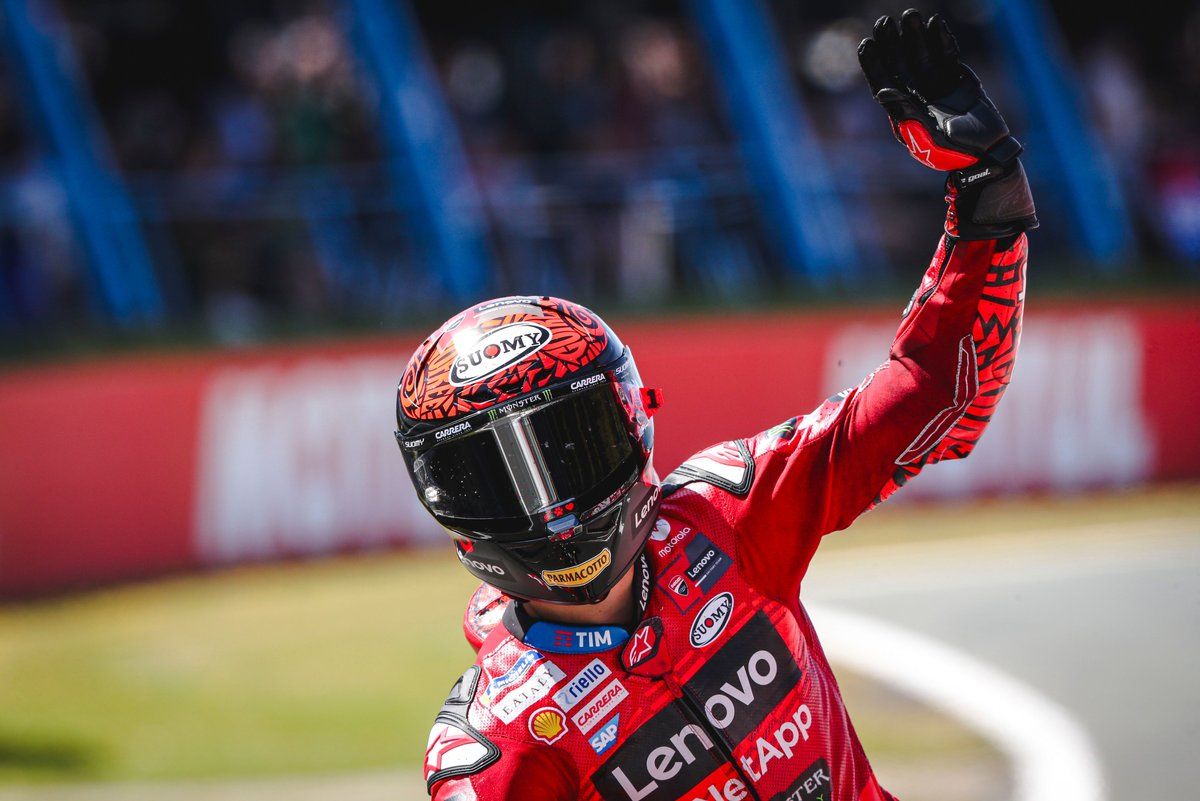 MotoGP Dutch GP: Bagnaia smashes lap record to take…