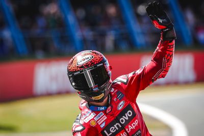 MotoGP Dutch GP: Bagnaia smashes lap record to take pole, Marquez crashes