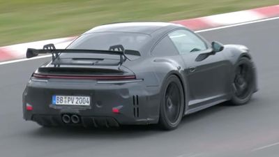 Spotted: Watch the New Porsche 911 GT3 Get Sideways on the Nürburgring