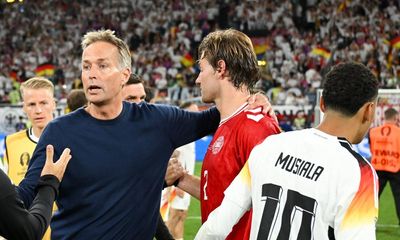 Denmark’s Hjulmand attacks ‘ridiculous handball rules’ after defeat by Germany