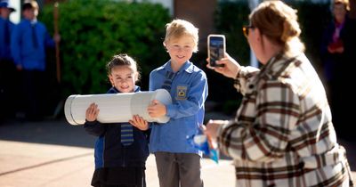 The school sealing pieces of history to be dug up in 20 years time