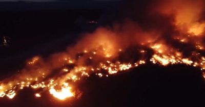 Fire service issues warning amid battle against massive blaze at Scottish landfill