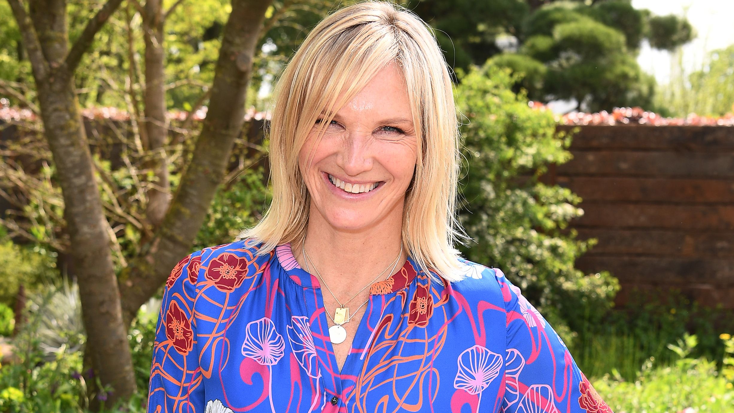 Jo Whiley's Glastonbury mini dress with huge statement…