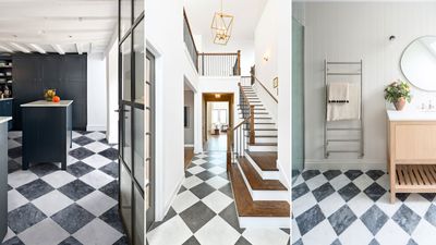 Marble checkerboard flooring — why designers say this “anti-Kardashian” style is back on trend