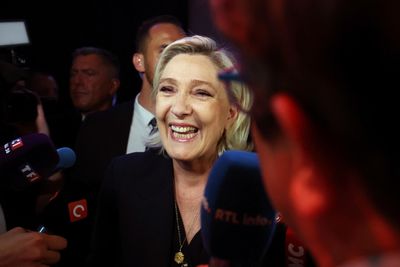 Le Pen’s far-right party wins first round as Macron’s snap elections gamble backfires