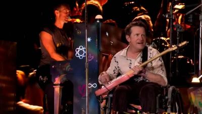 Michael J Fox calls surprise set with Coldplay at Glastonbury ‘mind-blowing’