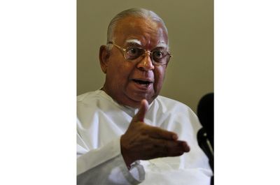 R. Sampanthan, the face of Sri Lanka's Tamil minority and its struggle post-civil war, dies at 91