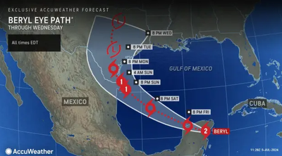 Mapped: Hurricane Beryl makes landfall in Mexico as Category 2 storm