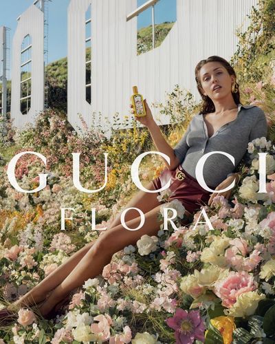 Miley Cyrus Introduces Gucci's Flora Gorgeous Orchid Fragrance in Front of the Hollywood Sign