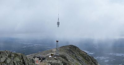 UK's highest mobile mast installed at top of Highland mountain amid 4G rural rollout