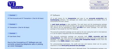 VT Cash Book accounting review