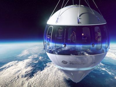 Thrill seekers can now travel to the edge of space space in a giant hot air balloon for £100k