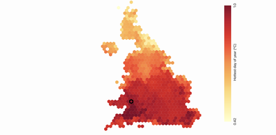 New maps show how the climate is changing in each UK constituency