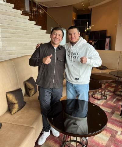 Gennady Golovkin And Friend: A Moment Of Camaraderie
