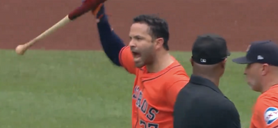 Umpires ejected an absolutely livid José Altuve after they called him out on a foul ball off his foot