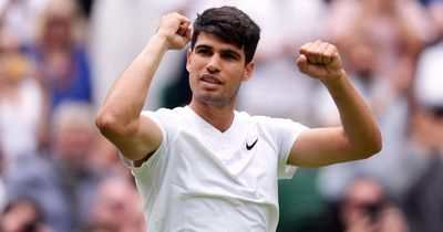 Carlos Alcaraz begins title defence with straight-sets victory on Centre Court