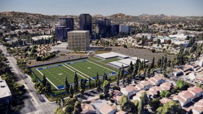 Watch: Drone video shows Rams’ new Woodland Hills practice facility taking shape