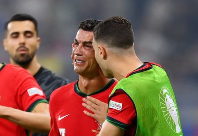 Cristiano Ronaldo cries after missing crucial penalty versus Slovenia