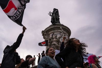 AP PHOTOS: Friends, foes of France’s far-right National Rally scramble after first round of voting
