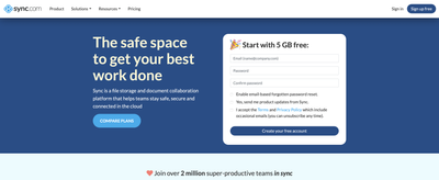 Sync cloud storage review: a solid option for individuals and small teams